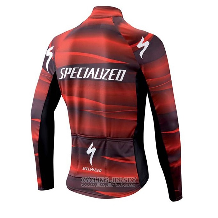 2021 Cycling Jersey Specialized Red Long Sleeve And Bib Tight