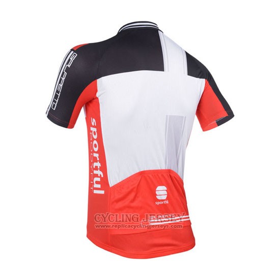 2013 Cycling Jersey Sportful White and Red Short Sleeve and Bib Short