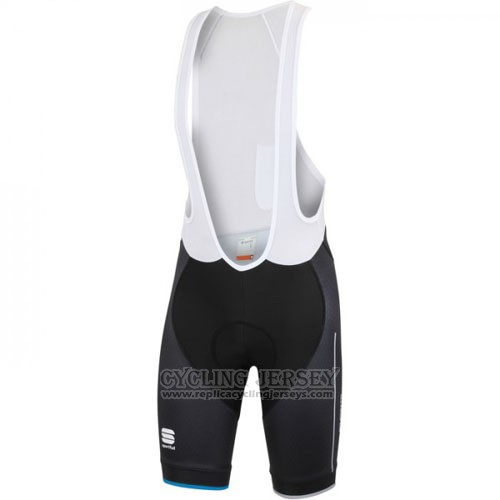 2016 Cycling Jersey Sportful Black Blue Short Sleeve and Bib Short