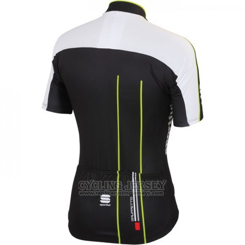 2016 Cycling Jersey Sportful Black Green Short Sleeve and Bib Short