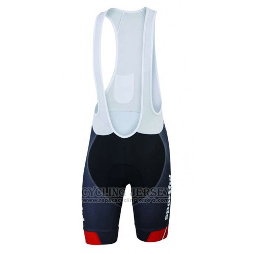 2016 Cycling Jersey Sportful Black and Blue Short Sleeve and Bib Short