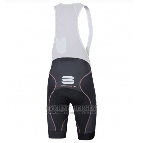 2016 Cycling Jersey Sportful Black and Red Short Sleeve and Bib Short