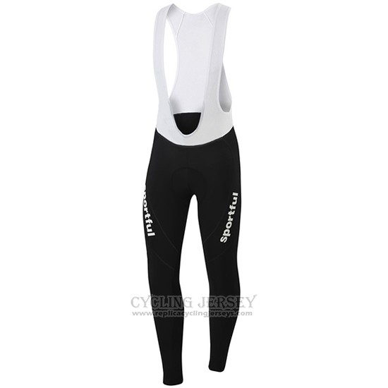 2016 Cycling Jersey Sportful Red Long Sleeve and Bib Tight