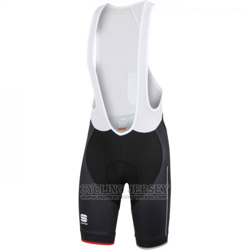 2016 Cycling Jersey Sportful Red and White Short Sleeve and Bib Short