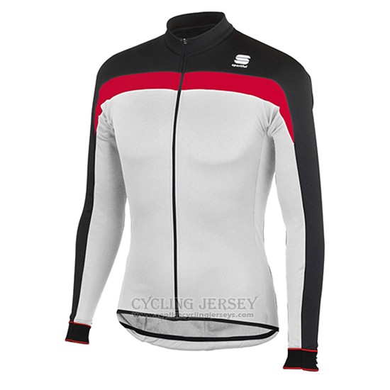 2016 Cycling Jersey Sportful White Long Sleeve and Bib Tight