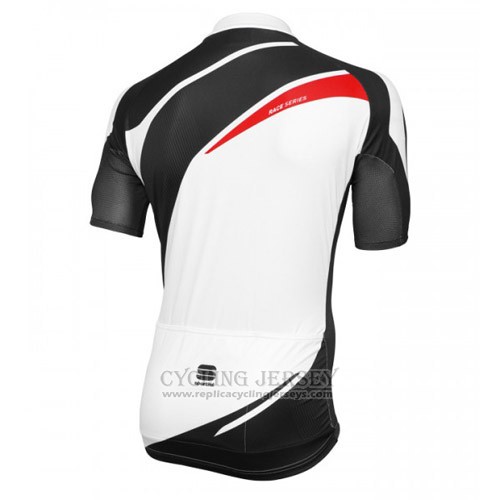 2016 Cycling Jersey Sportful White and Black Short Sleeve and Bib Short