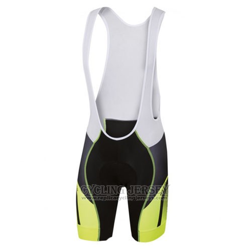 2016 Cycling Jersey Sportful Yellow and Black Short Sleeve and Bib Short