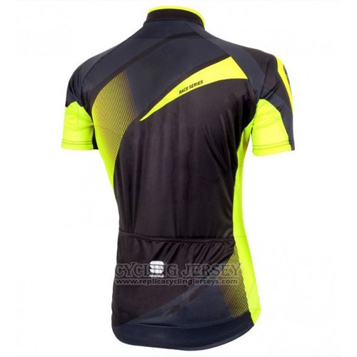 2016 Cycling Jersey Sportful Yellow and Black Short Sleeve and Bib Short