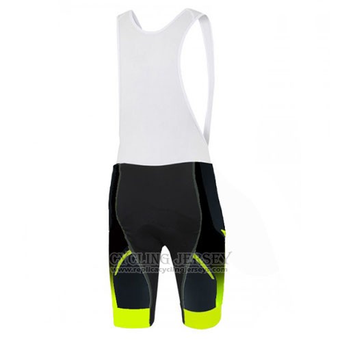 2016 Cycling Jersey Sportful Yellow and Black Short Sleeve and Bib Short