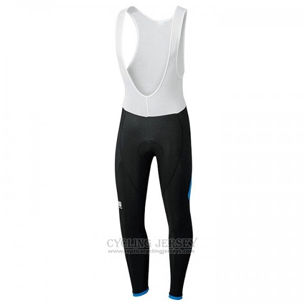 2017 Cycling Jersey Sportful Black Long Sleeve and Bib Tight