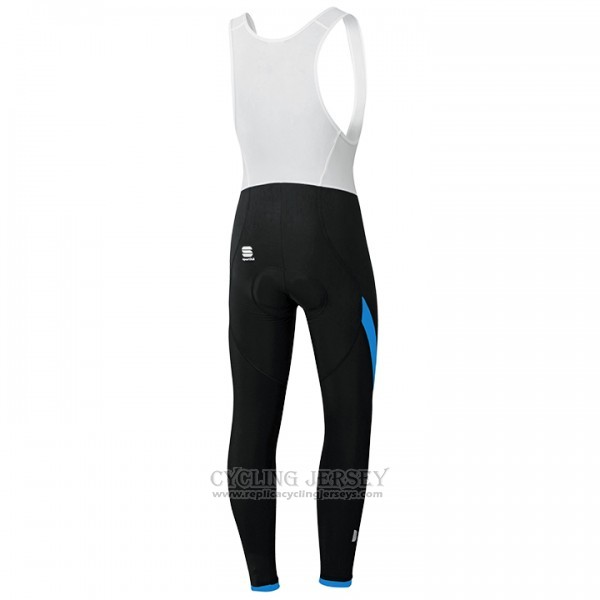 2017 Cycling Jersey Sportful Black Long Sleeve and Bib Tight