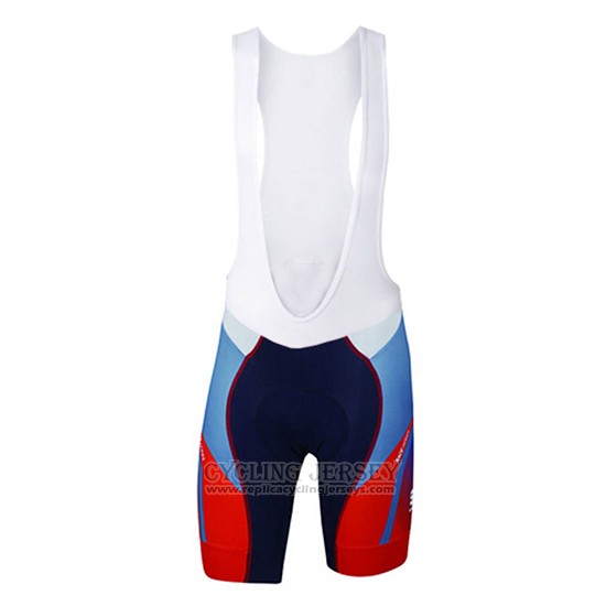 2017 Cycling Jersey Sportful Blue Short Sleeve and Bib Short