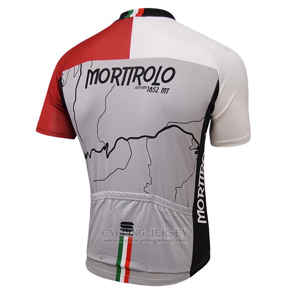 2017 Cycling Jersey Sportful Mortirolo Gray Short Sleeve and Bib Short