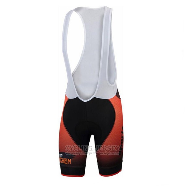2017 Cycling Jersey Sportful Orange Short Sleeve and Bib Short