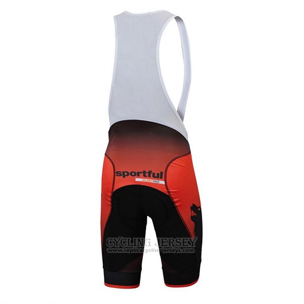 2017 Cycling Jersey Sportful Orange Short Sleeve and Bib Short