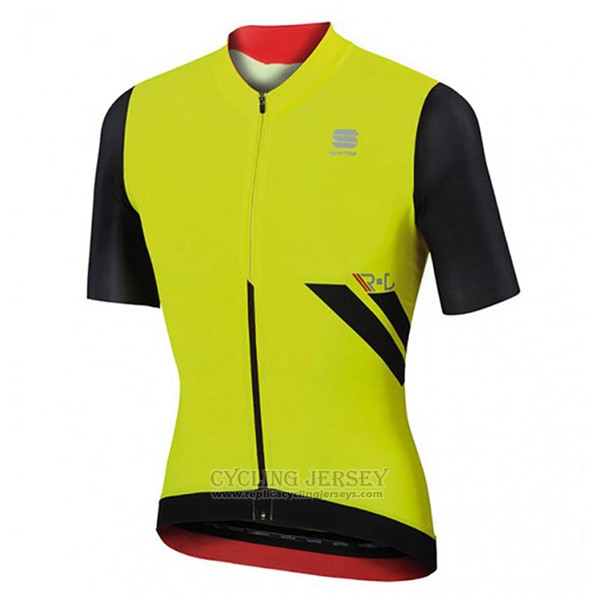 2017 Cycling Jersey Sportful R&d Ultraskin Green and Black Short Sleeve and Bib Short