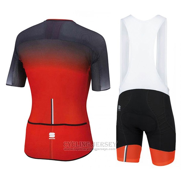 2017 Cycling Jersey Sportful R&d Ultraskin Red and Gray Short Sleeve and Bib Short