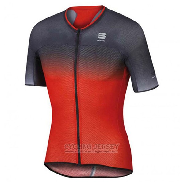 2017 Cycling Jersey Sportful R&d Ultraskin Red and Gray Short Sleeve and Bib Short