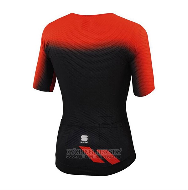 2017 Cycling Jersey Sportful Red and Black Short Sleeve and Bib Short