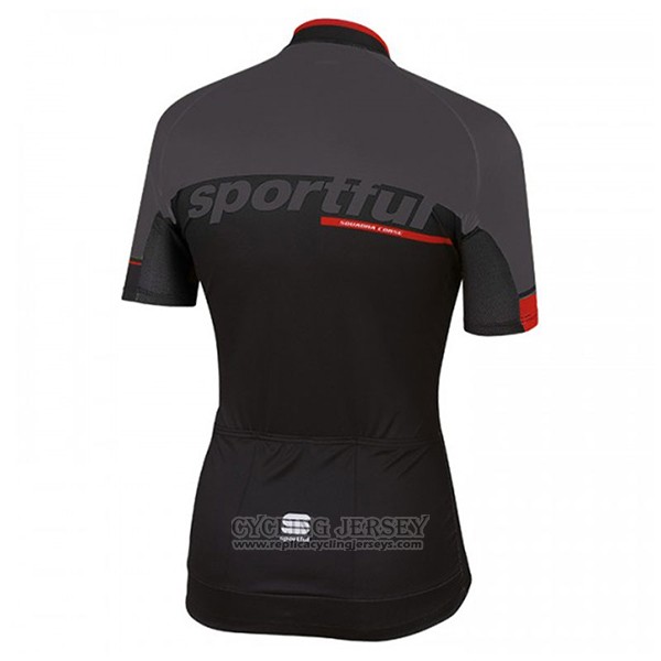 2017 Cycling Jersey Sportful Sc Black Short Sleeve and Bib Short
