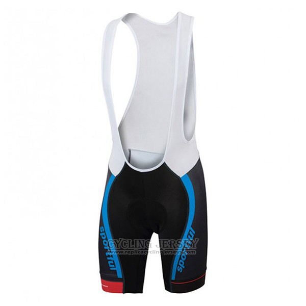2017 Cycling Jersey Sportful Sc Blue and Black Short Sleeve and Bib Short
