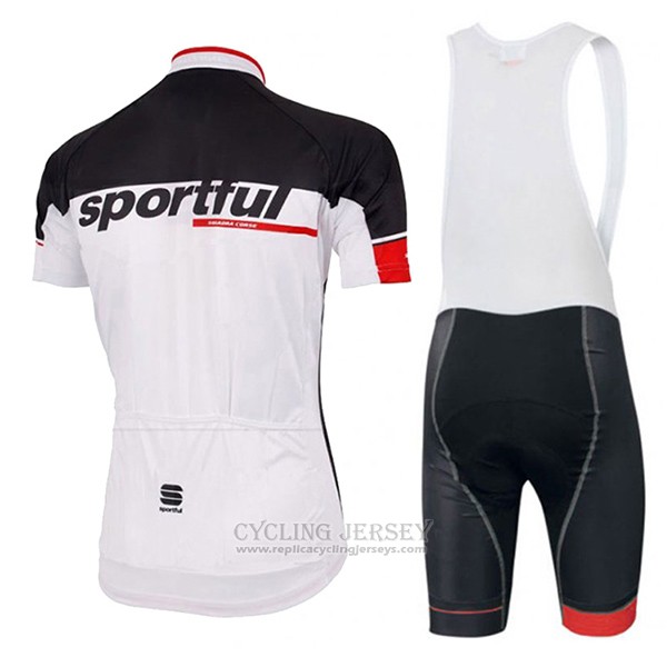 2017 Cycling Jersey Sportful Sc White Short Sleeve and Bib Short