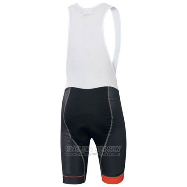 2017 Cycling Jersey Sportful Sc White and Orange Short Sleeve and Bib Short