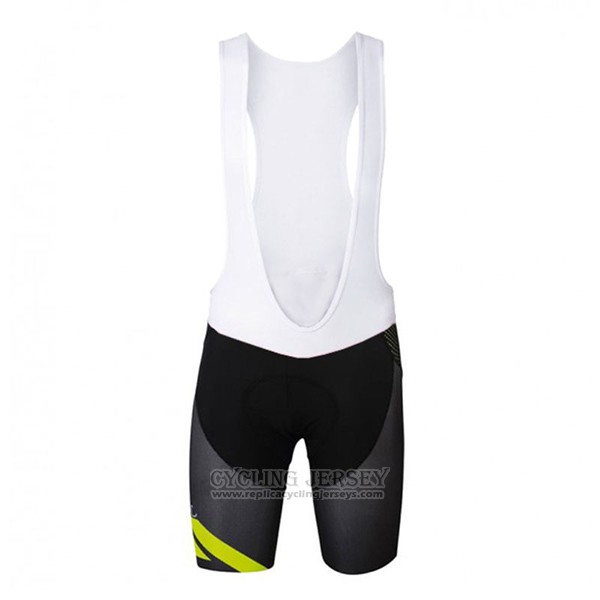 2017 Cycling Jersey Sportful Yellow and Black Short Sleeve and Bib Short