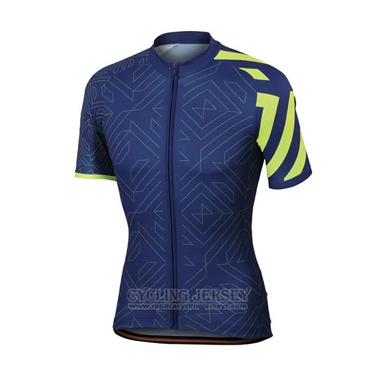 2018 Cycling Jersey Sportful Prism Dark Blue Short Sleeve and Bib Short