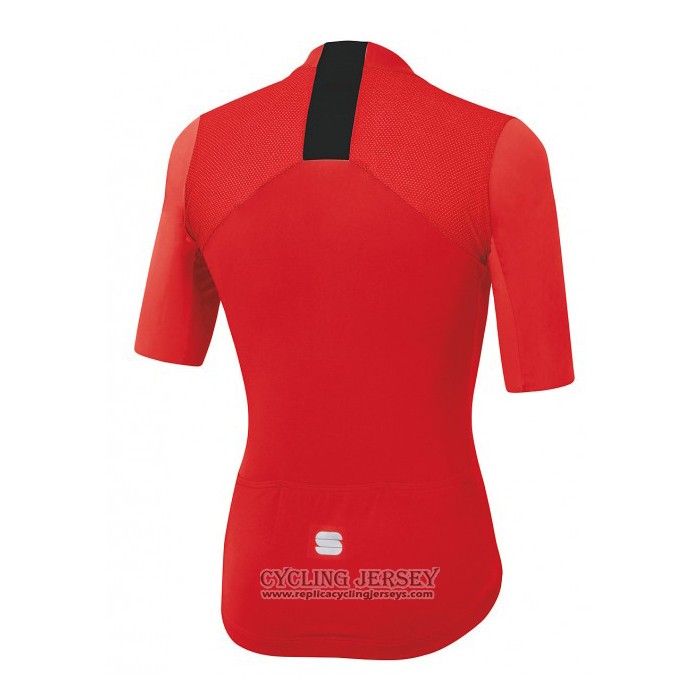 2020 Cycling Jersey Sportful Red Short Sleeve And Bib Short