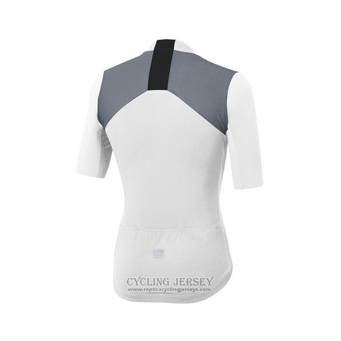 2020 Cycling Jersey Sportful White Short Sleeve And Bib Short