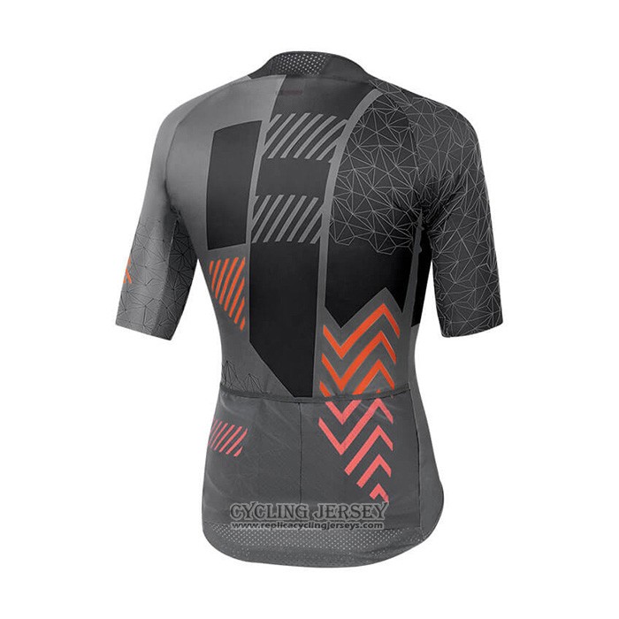 2021 Cycling Jersey Sportful Black Gray Orange Short Sleeve And Bib Short