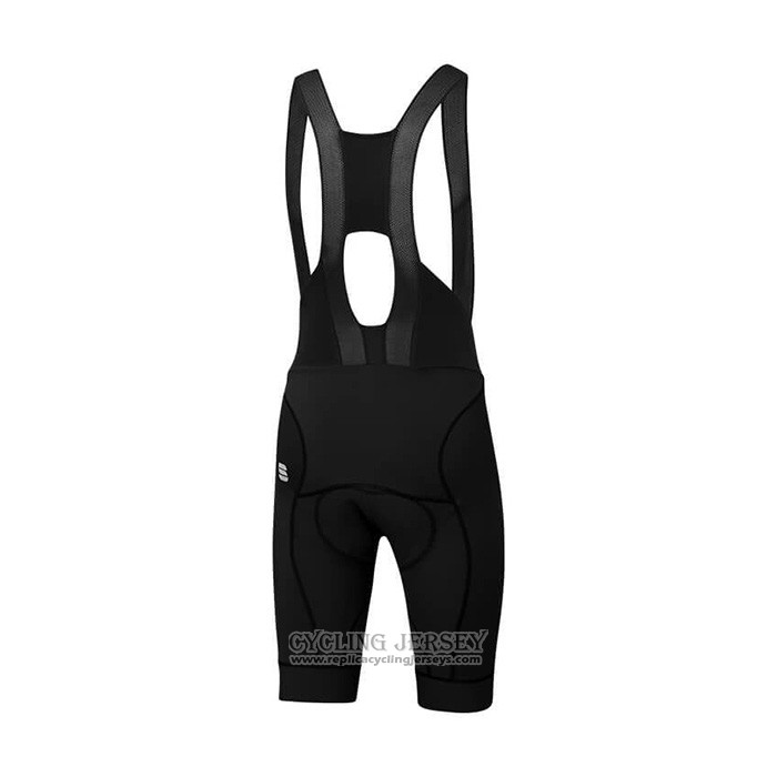 2021 Cycling Jersey Sportful Black Gray Orange Short Sleeve And Bib Short