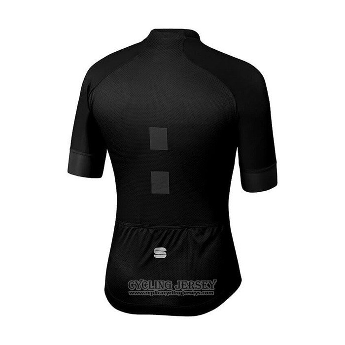 2021 Cycling Jersey Sportful Black White Short Sleeve And Bib Short