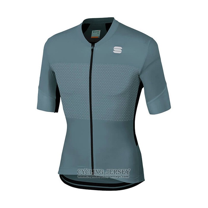 2021 Cycling Jersey Sportful Gray Short Sleeve And Bib Short