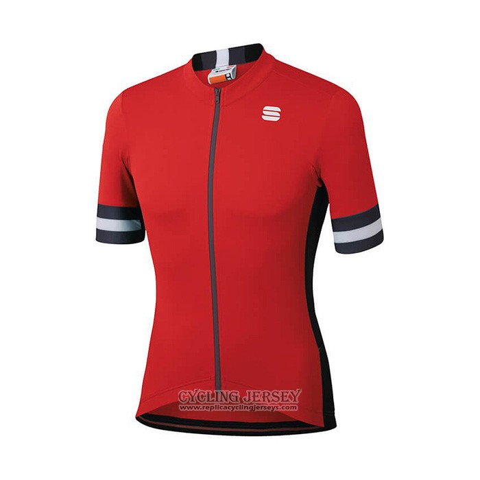 2021 Cycling Jersey Sportful Red Short Sleeve And Bib Short