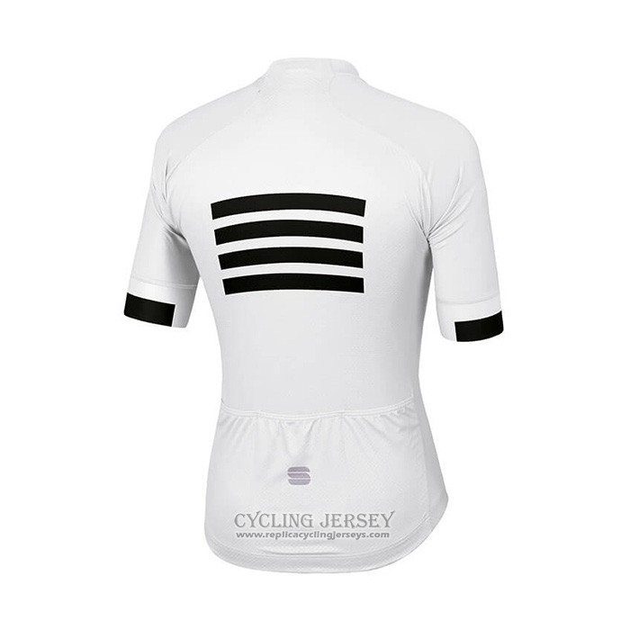 2021 Cycling Jersey Sportful White Short Sleeve And Bib Short