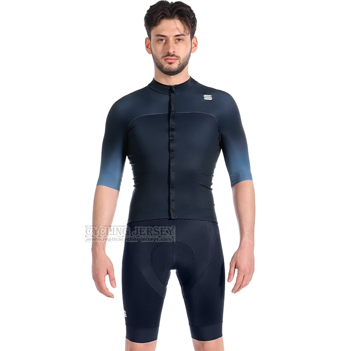 2023 Cycling Jersey Sportful Deep Blue Short Sleeve and Bib Short