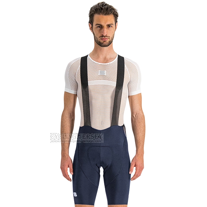 2023 Cycling Jersey Sportful Orange Blue Short Sleeve and Bib Short