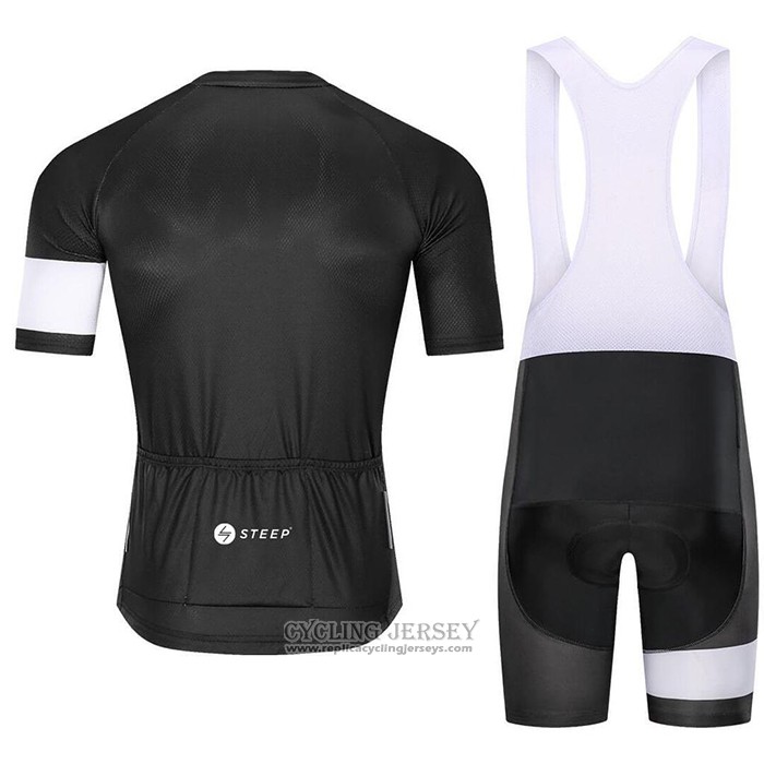 2021 Cycling Jersey Steep Black Short Sleeve And Bib Short