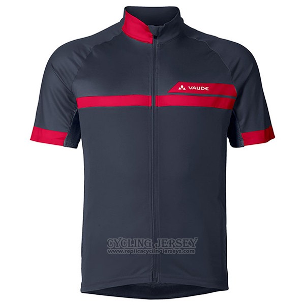 2017 Cycling Jersey Vaude Red and Black Short Sleeve and Bib Short