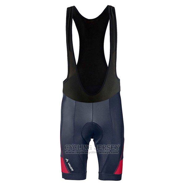 2017 Cycling Jersey Vaude Red and Black Short Sleeve and Bib Short