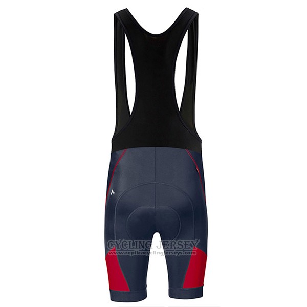 2017 Cycling Jersey Vaude Red and Black Short Sleeve and Bib Short
