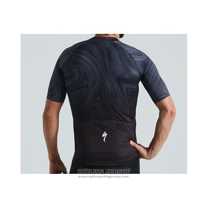2021 Cycling Jersey Specialized Black Blue Short Sleeve And Bib Short