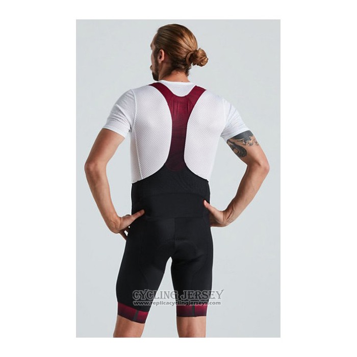 2021 Cycling Jersey Specialized Black Red Short Sleeve And Bib Short