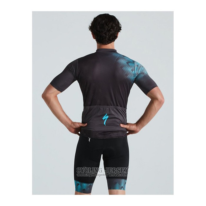 2021 Cycling Jersey Specialized Blue Black Short Sleeve And Bib Short