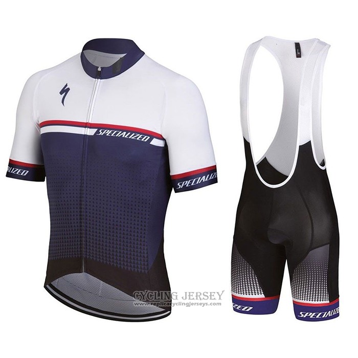 2021 Cycling Jersey Specialized Blue Short Sleeve And Bib Short