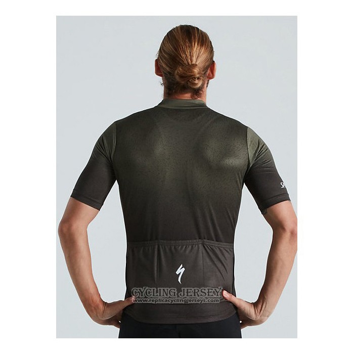 2021 Cycling Jersey Specialized Green Short Sleeve And Bib Short