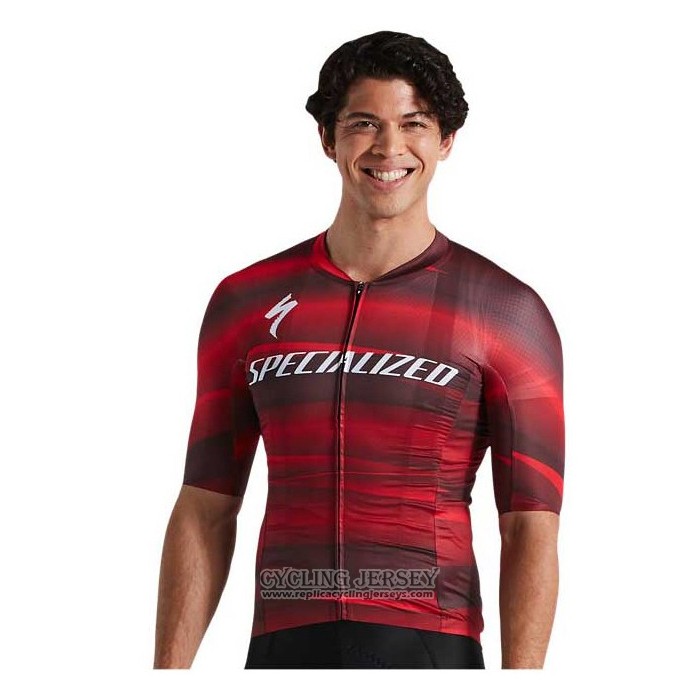 2021 Cycling Jersey Specialized Red Short Sleeve And Bib Short