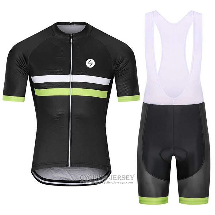 2021 Cycling Jersey Steep Black Yellow Short Sleeve And Bib Short